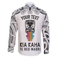 personalised-kia-kaha-te-reo-maori-family-matching-summer-maxi-dress-and-hawaiian-shirt-hei-tiki-mix-koru-white