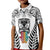 Personalised Kia Kaha Te Reo Maori Kid Polo Shirt Hei Tiki Mix Koru - White LT7 Kid White - Polynesian Pride