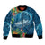 Outrigger Canoe Blue Bomber Jacket On The Waves