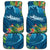 Outrigger Canoe Blue Car Mats On The Waves