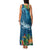 Outrigger Canoe Blue Family Matching Tank Maxi Dress and Hawaiian Shirt On The Waves