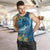 Outrigger Canoe Blue Men Tank Top On The Waves