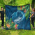 Outrigger Canoe Blue Quilt On The Waves