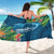 Outrigger Canoe Blue Sarong On The Waves