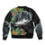 Outrigger Canoe Black Bomber Jacket On The Waves