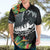 Outrigger Canoe Black Hawaiian Shirt On The Waves