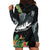 Outrigger Canoe Black Hoodie Dress On The Waves