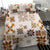 Vintage Hawaii Bedding Set Hawaiian Quilt Kapa Mismatch Beige LT7 - Polynesian Pride