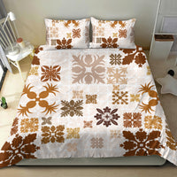 Vintage Hawaii Bedding Set Hawaiian Quilt Kapa Mismatch Beige LT7 - Polynesian Pride