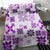 Vintage Hawaii Bedding Set Hawaiian Quilt Kapa Mismatch Purple LT7 - Polynesian Pride