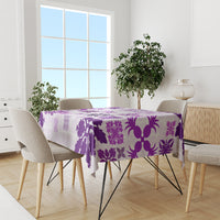 Vintage Hawaii Tablecloth Hawaiian Quilt Kapa Mismatch Purple LT7 - Polynesian Pride