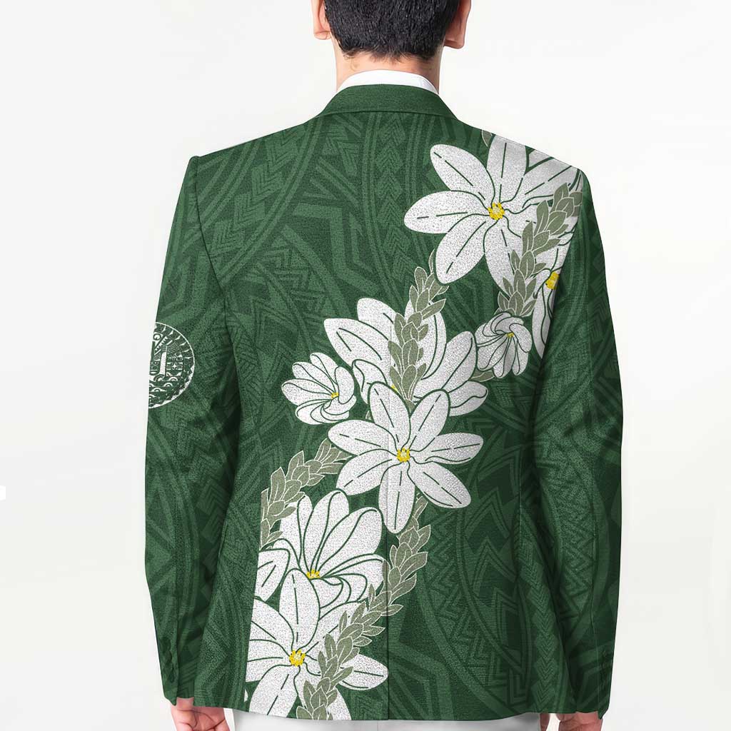 Ia Orana Tahiti Tiare Blazer Sage Green Lei - Polynesian Pride