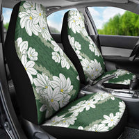 Ia Orana Tahiti Tiare Car Seat Cover Sage Green Lei - Polynesian Pride