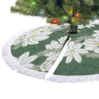 Ia Orana Tahiti Tiare Tree Skirt Sage Green Lei - Polynesian Pride