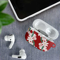 Ia Orana Tahiti Tiare AirPods Case Crimson Lei - Polynesian Pride