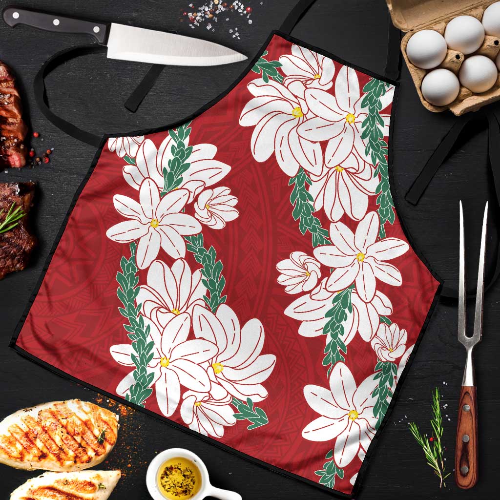 Ia Orana Tahiti Tiare Apron Crimson Lei - Polynesian Pride
