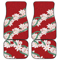 Ia Orana Tahiti Tiare Car Mats Crimson Lei - Polynesian Pride