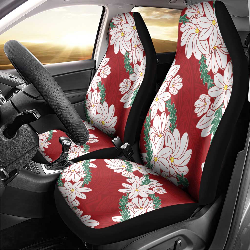 Ia Orana Tahiti Tiare Car Seat Cover Crimson Lei - Polynesian Pride
