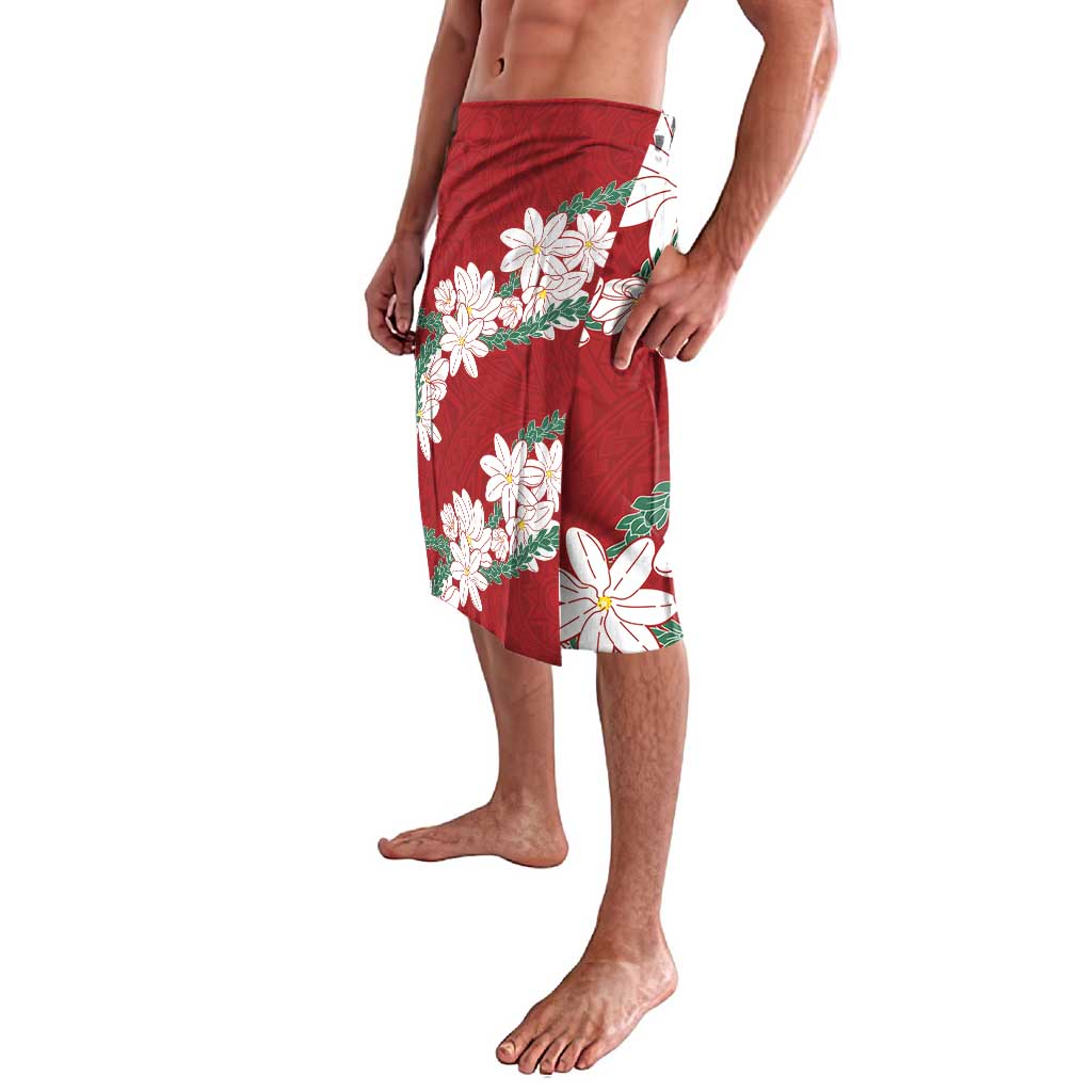 Ia Orana Tahiti Tiare Lavalava Crimson Lei - Polynesian Pride