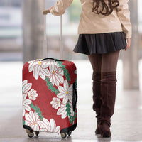 Ia Orana Tahiti Tiare Luggage Cover Crimson Lei - Polynesian Pride