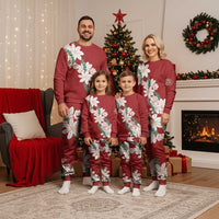 Ia Orana Tahiti Tiare Christmas Pajama Set Crimson Lei - Polynesian Pride