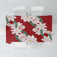 Ia Orana Tahiti Tiare Tablecloth Crimson Lei - Polynesian Pride