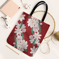Ia Orana Tahiti Tiare Tote Bag Crimson Lei - Polynesian Pride