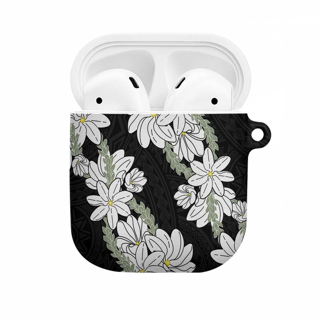 Ia Orana Tahiti Tiare AirPods Case Black Lei - Polynesian Pride