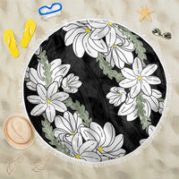 Ia Orana Tahiti Tiare Beach Blanket Black Lei - Polynesian Pride