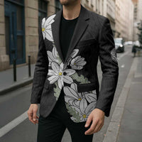 Ia Orana Tahiti Tiare Blazer Black Lei - Polynesian Pride