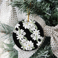 Ia Orana Tahiti Tiare Ceramic Ornament Black Lei - Polynesian Pride