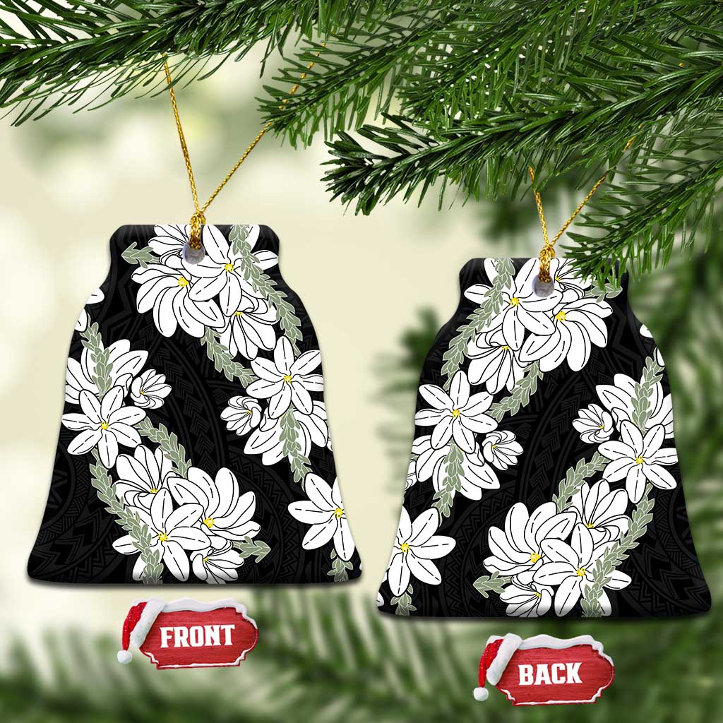 Ia Orana Tahiti Tiare Ceramic Ornament Black Lei - Polynesian Pride