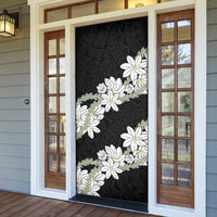 Ia Orana Tahiti Tiare Door Cover Black Lei - Polynesian Pride