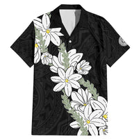 Ia Orana Tahiti Tiare Family Matching Mermaid Dress and Hawaiian Shirt Black Lei - Polynesian Pride