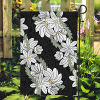 Ia Orana Tahiti Tiare Garden Flag Black Lei - Polynesian Pride