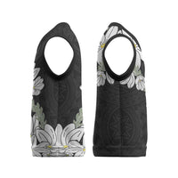 Ia Orana Tahiti Tiare Christmas Knitted V-Neck Vest Black Lei - Polynesian Pride