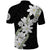 Ia Orana Tahiti Tiare Polo Shirt Black Lei - Polynesian Pride