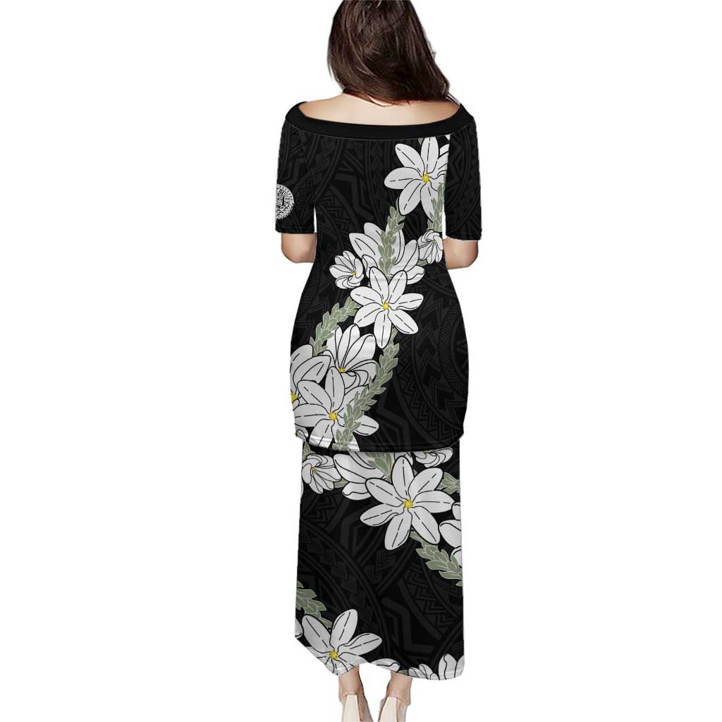 Ia Orana Tahiti Tiare Puletasi Black Lei - Polynesian Pride