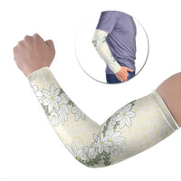 Ia Orana Tahiti Tiare Arm Sleeves Lemon Yellow Lei - Polynesian Pride