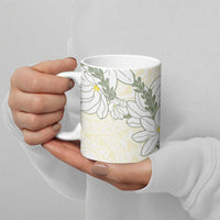 Ia Orana Tahiti Tiare Ceramic Mug Lemon Yellow Lei - Polynesian Pride