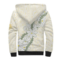 Ia Orana Tahiti Tiare Sherpa Hoodie Lemon Yellow Lei - Polynesian Pride