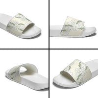 Ia Orana Tahiti Tiare Slide Sandals Lemon Yellow Lei - Polynesian Pride