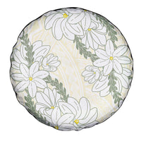 Ia Orana Tahiti Tiare Spare Tire Cover Lemon Yellow Lei - Polynesian Pride