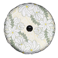 Ia Orana Tahiti Tiare Spare Tire Cover Lemon Yellow Lei - Polynesian Pride