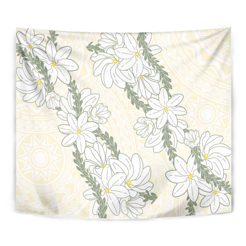 Ia Orana Tahiti Tiare Tapestry Lemon Yellow Lei - Polynesian Pride