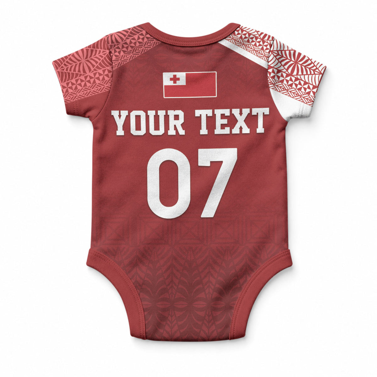 Mate Ma'a Tonga Custom Ngatu Baby Onesie Kainga - Sipi Tau LT7 - Polynesian Pride
