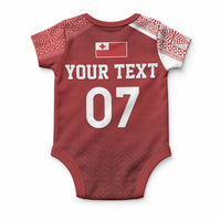 Mate Ma'a Tonga Custom Ngatu Baby Onesie Kainga - Sipi Tau LT7 - Polynesian Pride