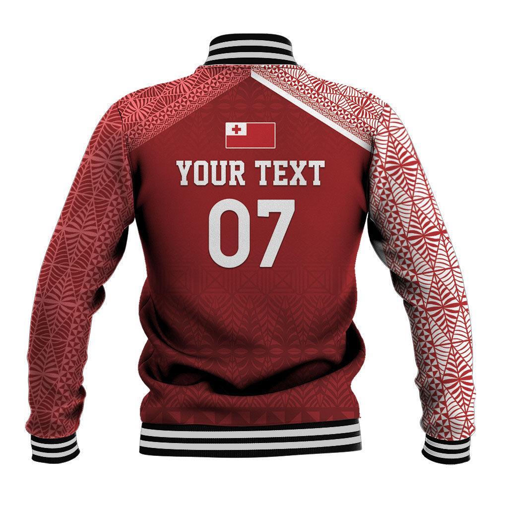 Mate Ma'a Tonga Custom Ngatu Baseball Jacket Kainga - Sipi Tau