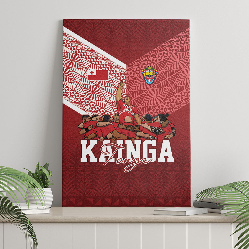 Mate Ma'a Tonga Ngatu Canvas Wall Art Kainga - Sipi Tau LT7 - Polynesian Pride
