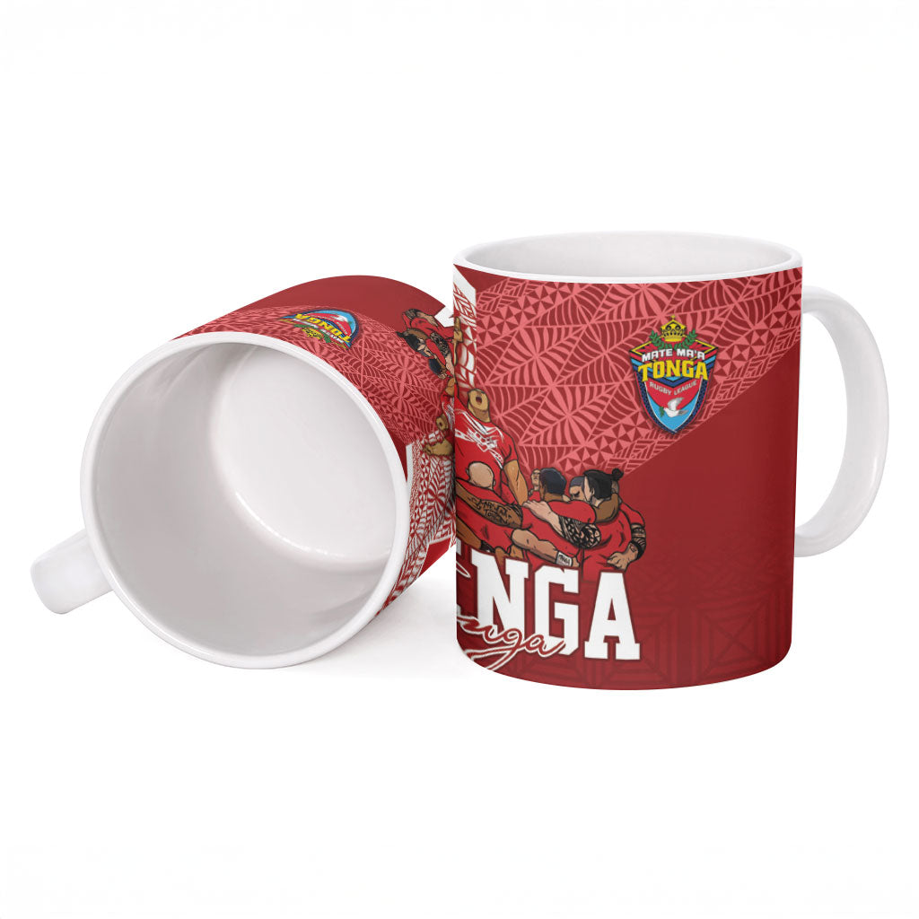 Mate Ma'a Tonga Ngatu Ceramic Mug Kainga - Sipi Tau LT7 - Polynesian Pride